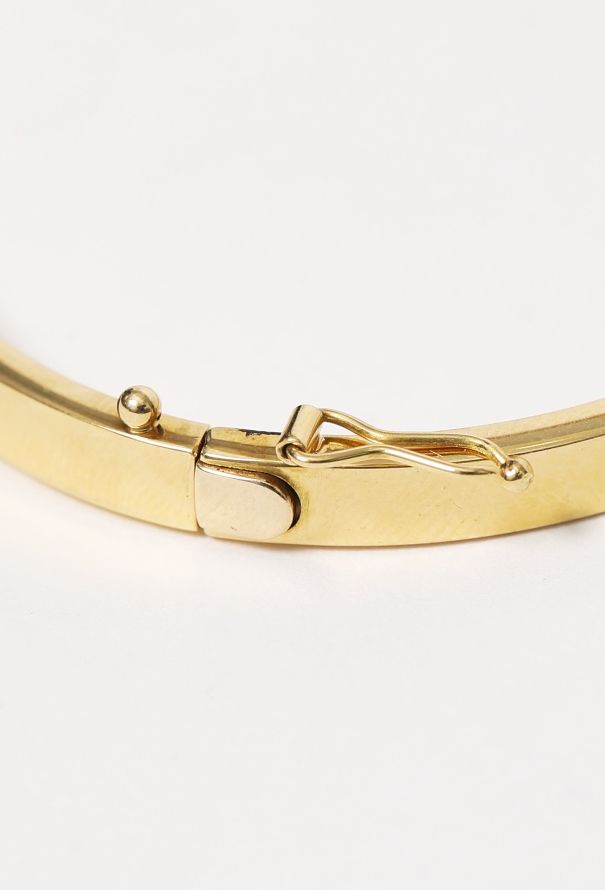 Modern Fine Jewelry 18k Yellow Gold Bangle Bracelet - 5