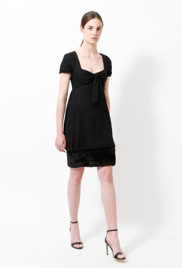 Chanel F/W 2010 Fur Trim Dress - 5