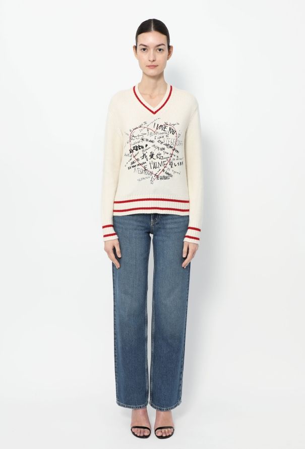 Dior 2020 Graphic Cashmere Sweater - 2