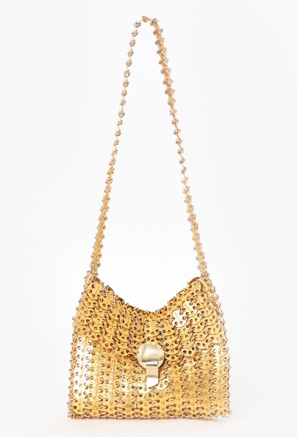 Paco Rabanne '60s Gold Chainmail Disc Shoulder Bag - 1