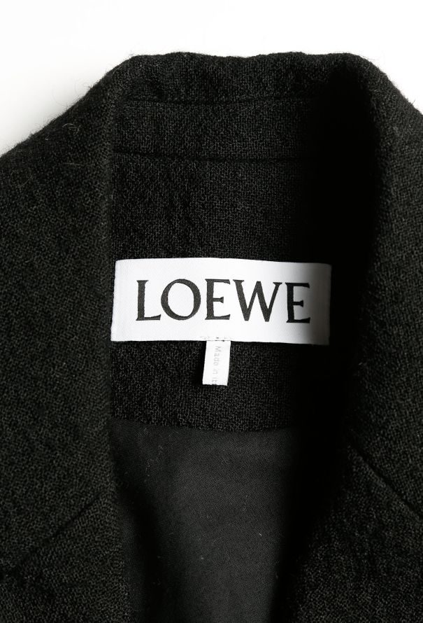 Loewe Hourglass Wool Pocket Coat - 5
