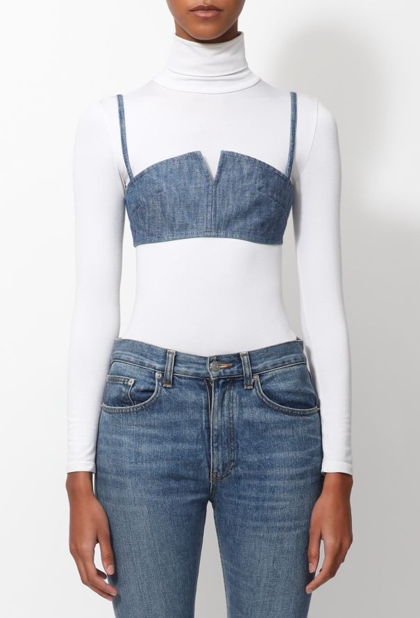 Marques Almeida S/S 2016 Denim Bralette - 1