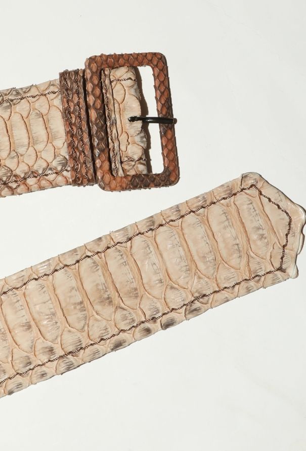 Prada RARE S/S 2004 Python Belted Trench - 9