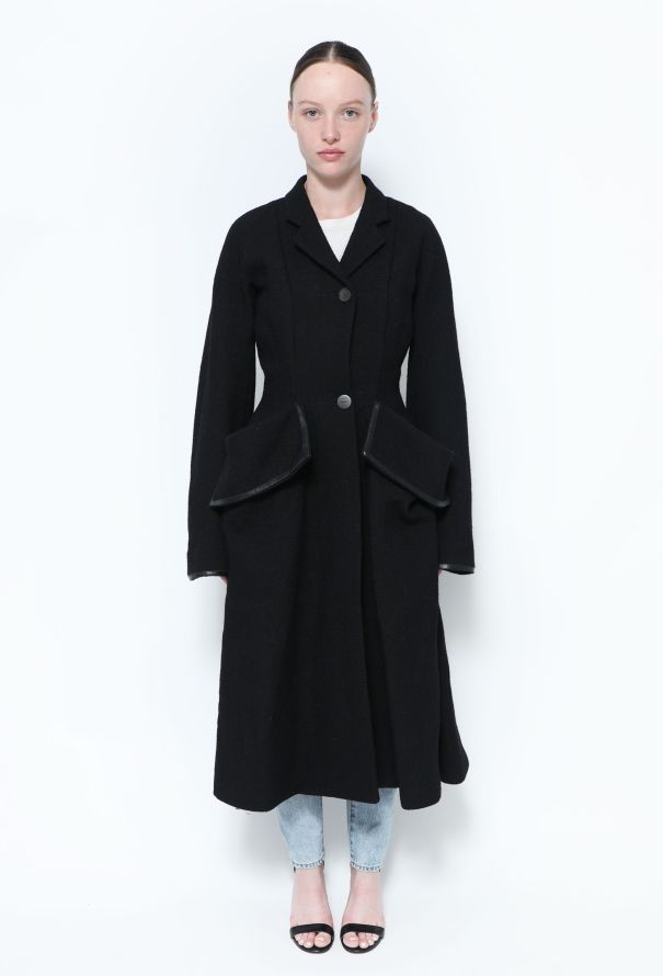 Loewe Hourglass Wool Pocket Coat - 1