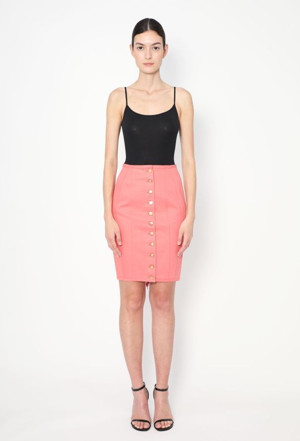 Jean Paul Gaultier 1989 Lace-up Denim Skirt - 1
