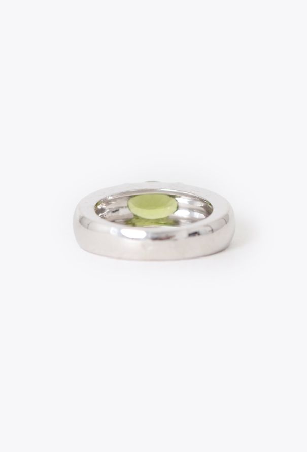 Chaumet 18K White Gold & Peridot Ring - 7