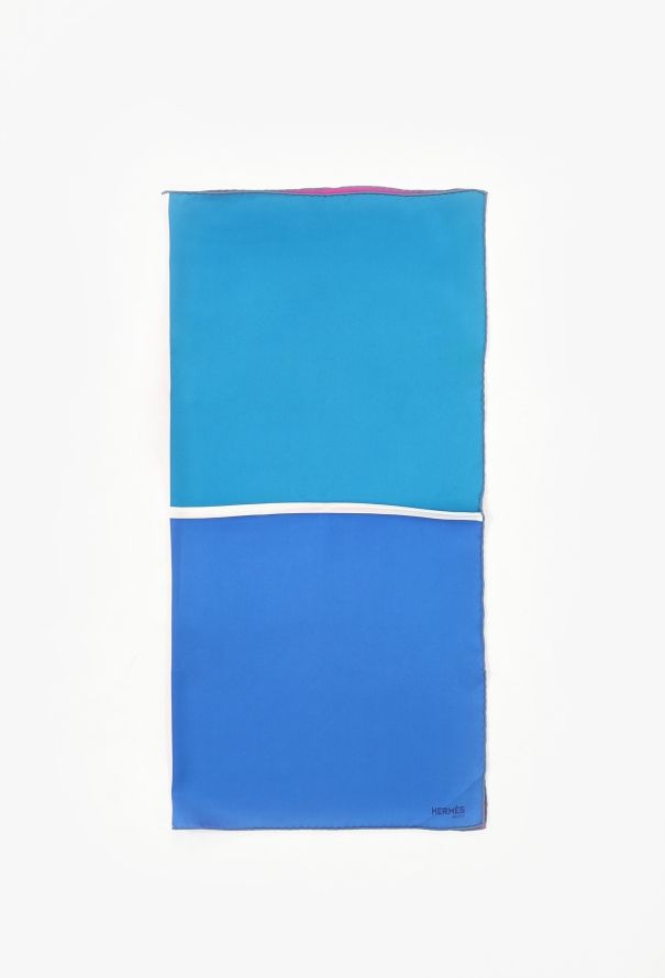 Hermès Colorblock 'Quadri' 65cm Silk Carré - 2