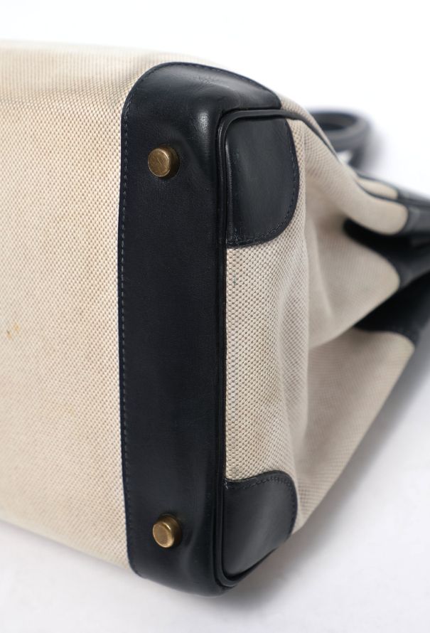 Hermès Exceptional '90s Caban Box & Toile H Birkin 35 - 11