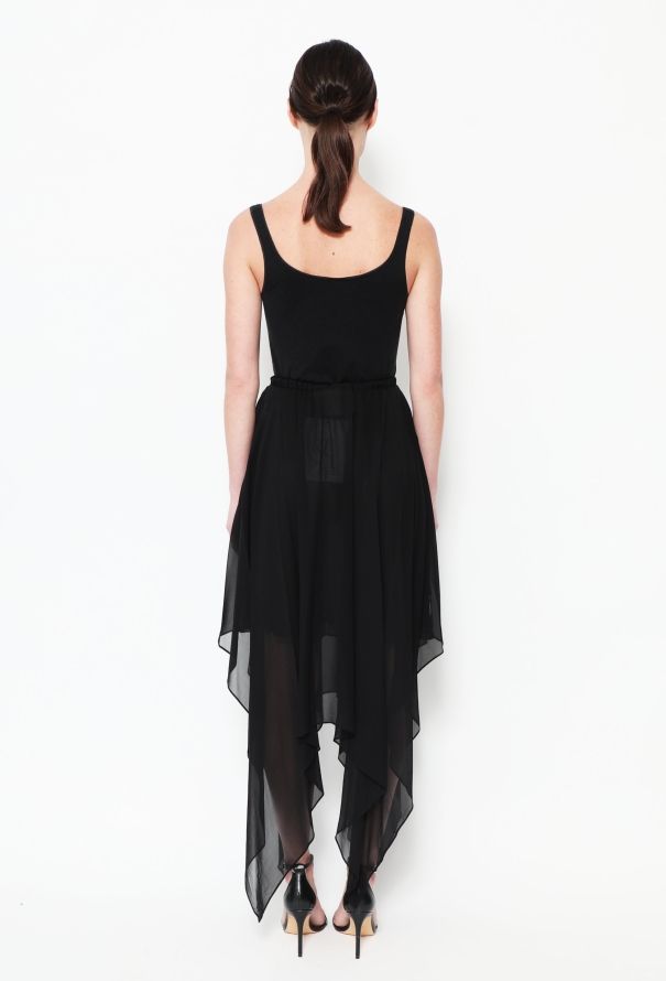 Saint Laurent Vintage Draped Silk Skirt - 3
