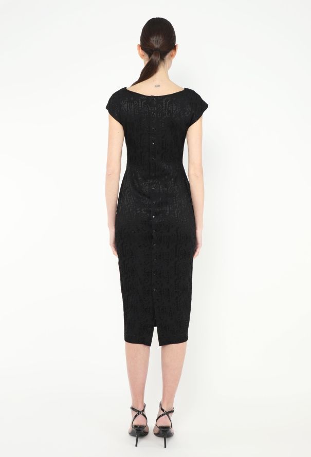 Alaïa S/S 1986 Jacquard Bodycon Dress - 6