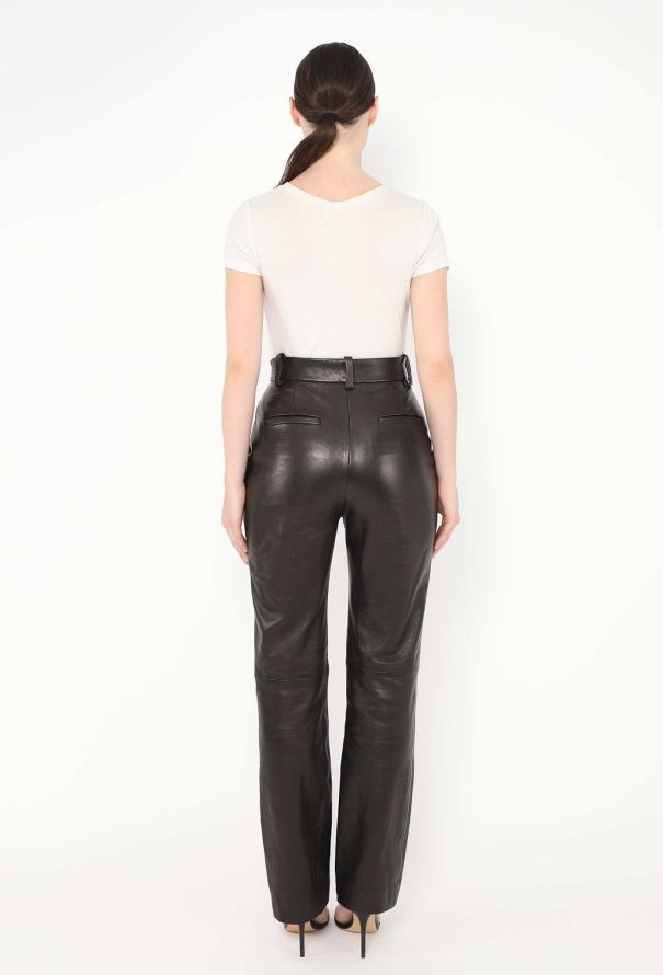 Khaite F/W 2023 Emile Lambskin Leather Pants - 5