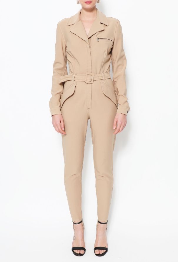 Prada 90s Belted Stirrup Jumpsuit - 2
