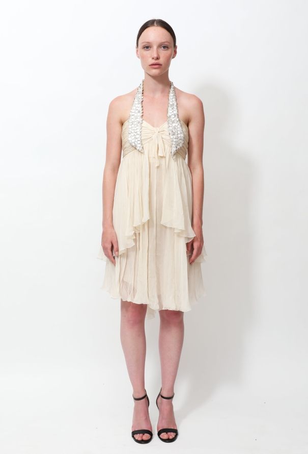 Chanel Resort 2007 Embellished Halter Dress - 1