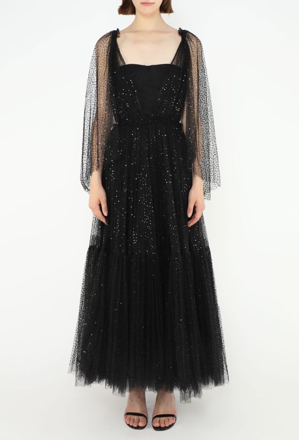 Dior Couture Fall 2018 Vermicelli Tulle Gown - 3