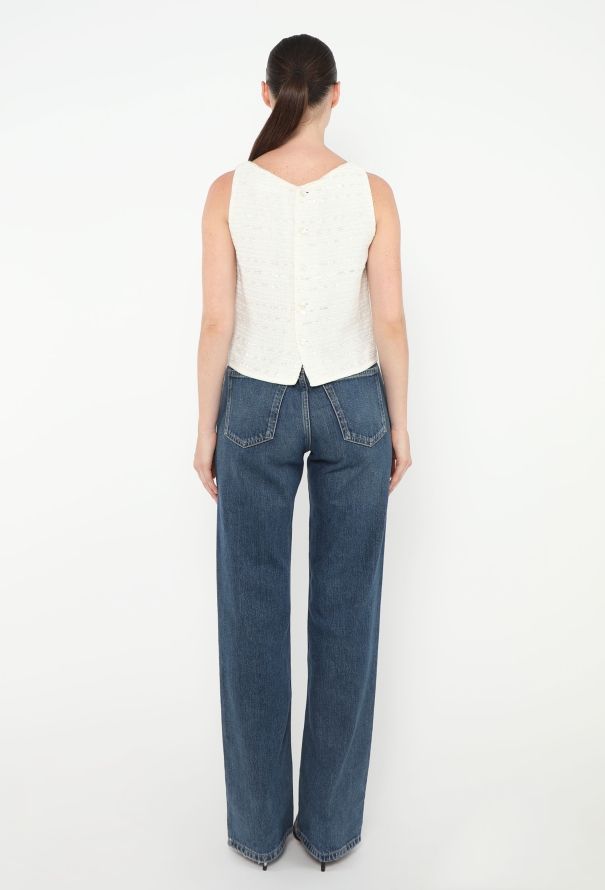 Chanel 2000 Sequin Tweed Jacket & Top - 7