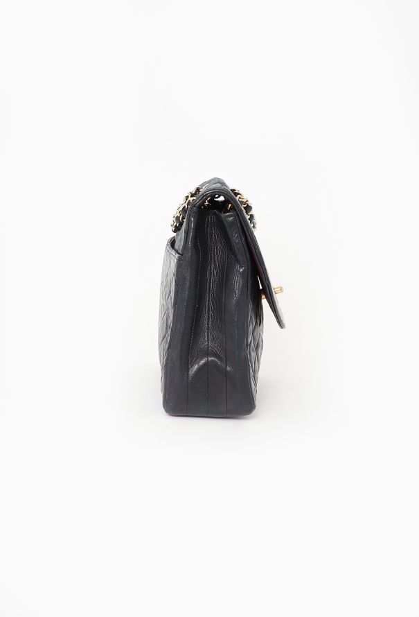 Chanel Navy Paris Double Flap Bag - 5