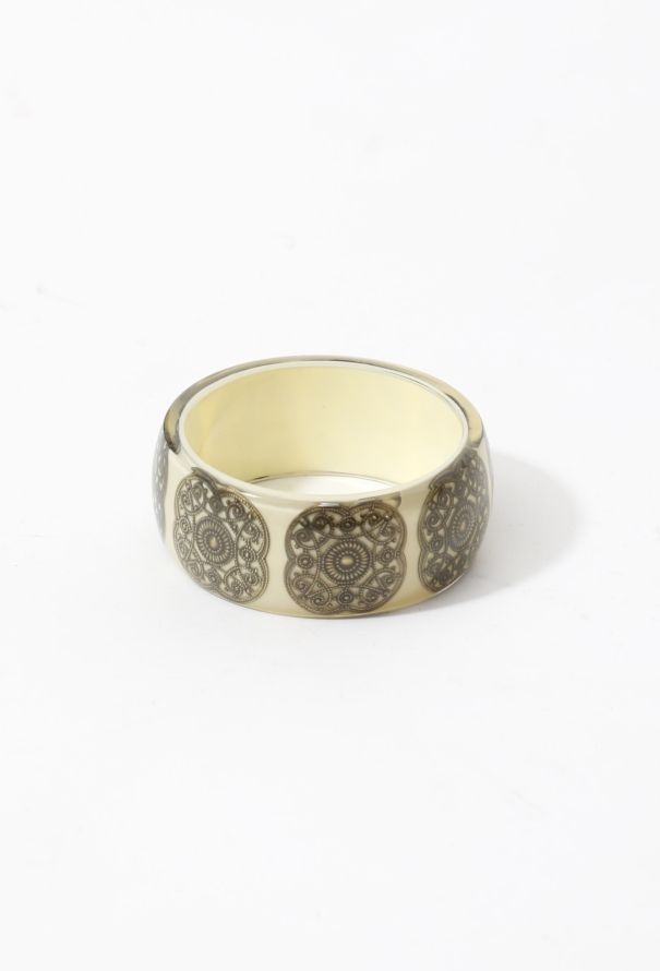 Metallic Embellished Resin Cuff - 2