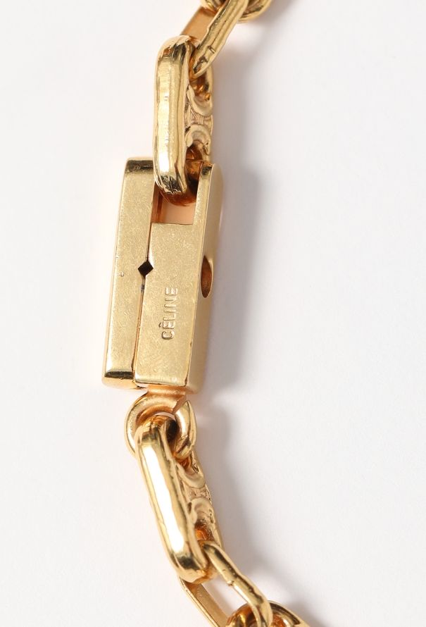 Céline Vintage Triomphe Chainlink Choker - 3