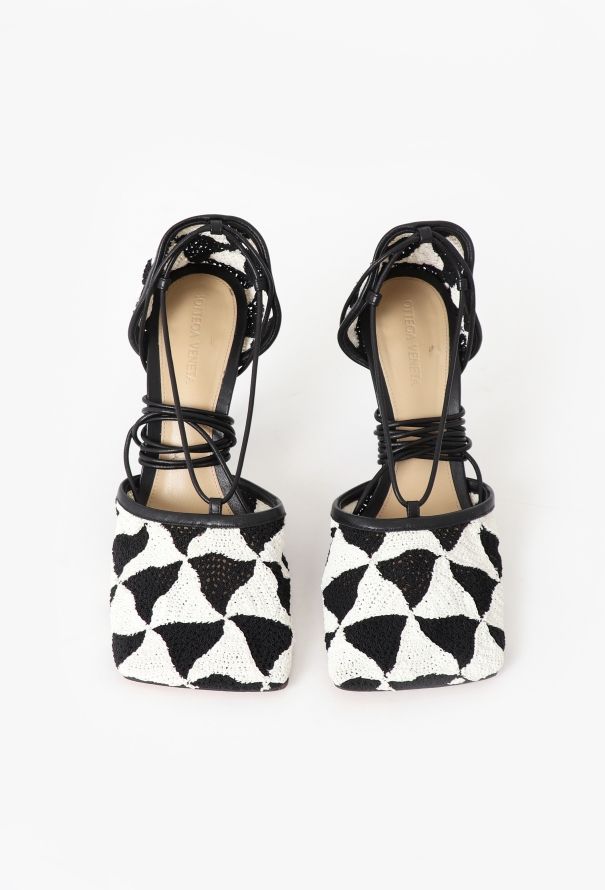 Bottega Veneta Resort 2022 Phantom Crochet Heels - 3