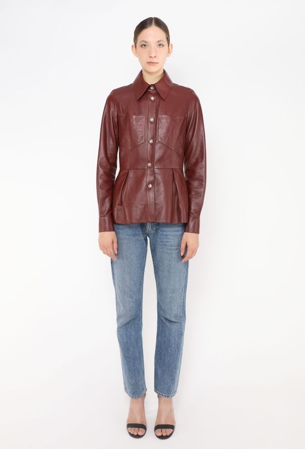 Chanel F/W 2022 Lambskin Gripoix Shirt - 4