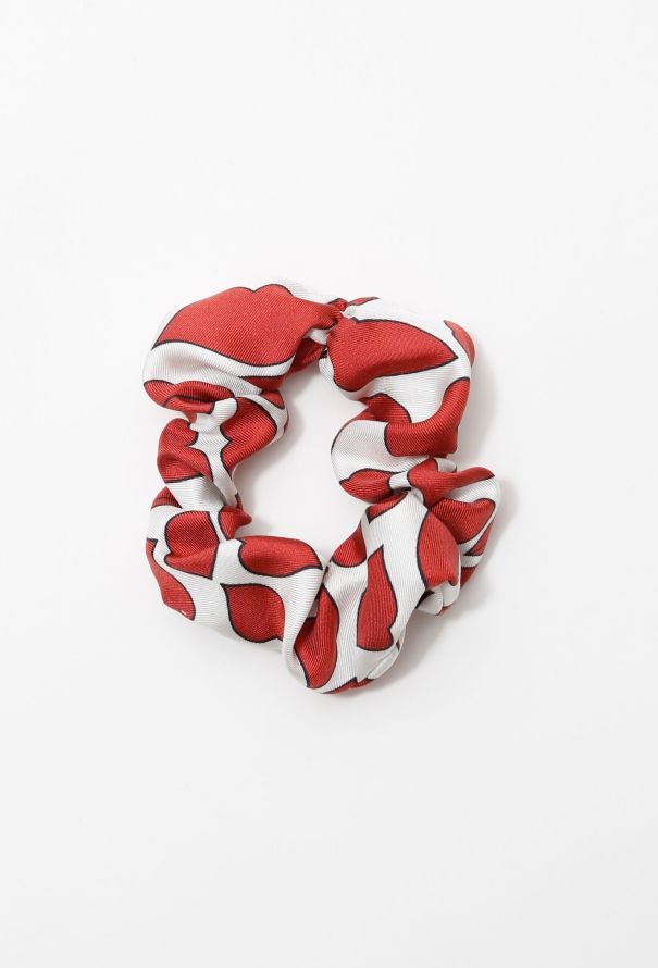 ReSee Atelier Handmade Iconic Tom Ford Lip Print Scrunchie - 1
