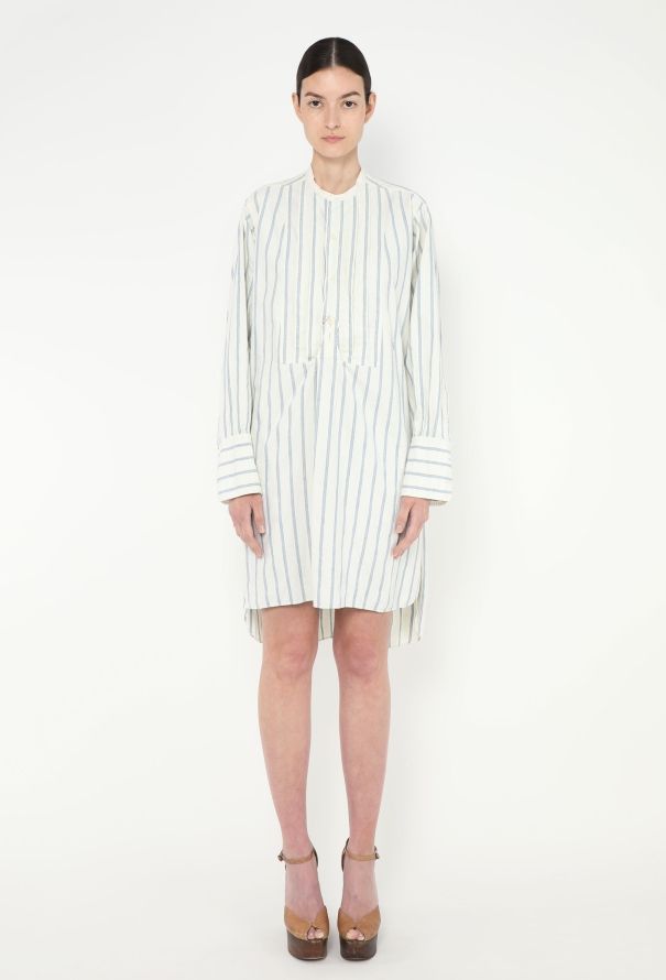 Oversized Striped Cotton Tunic - 3