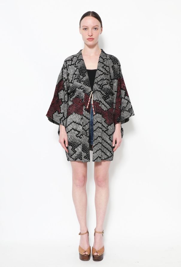 World Treasures Authentic Tricolor Crêpe Kimono - 3