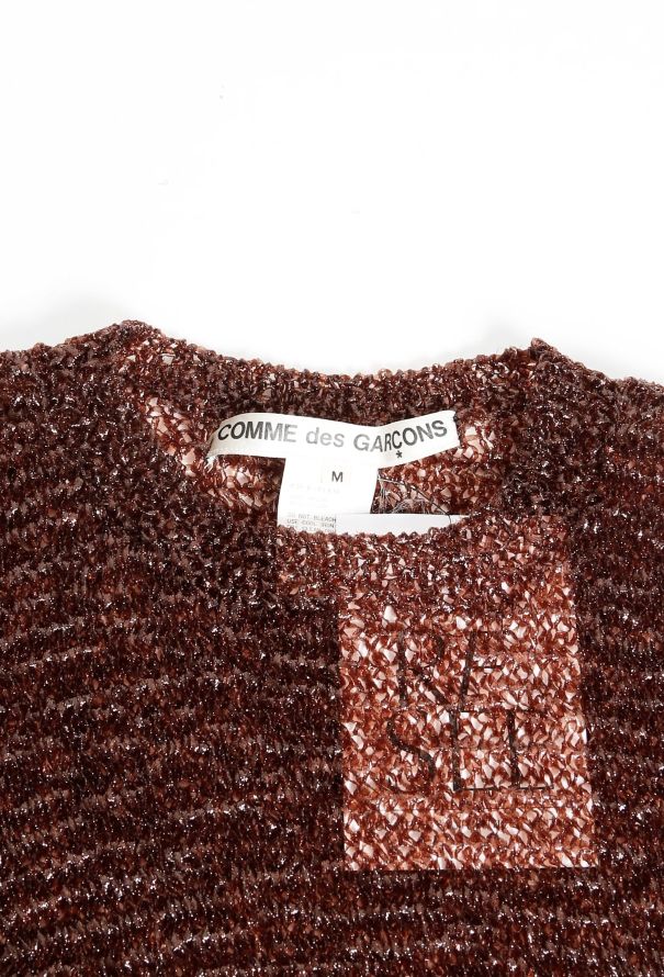 Comme des Garçons 90s Metallic Woven Sweater - 4