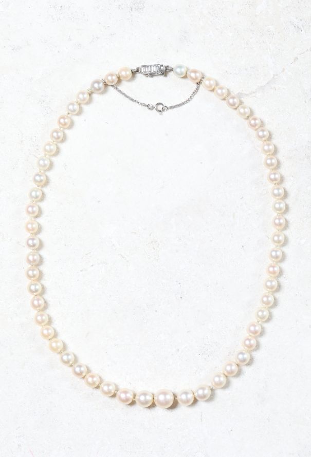 Boucheron Platinum, Cultured Pearl & Diamond Necklace - 2