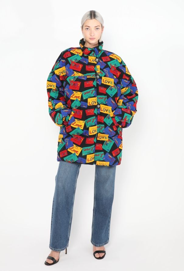 Saint Laurent Vintage Reversible Love Puffer Coat - 5