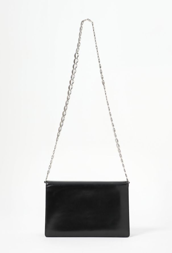 Dior 1997 Patent Fringed Chainlink Bag - 3