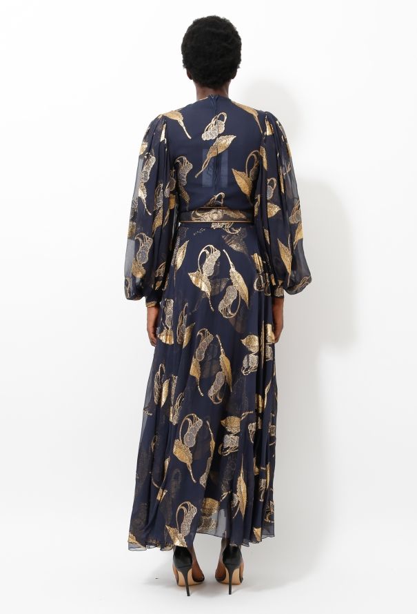 Galanos '80s Lamé Embroidered  Ensemble - 8