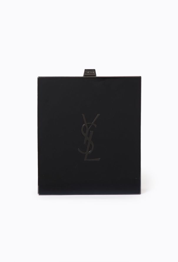 Saint Laurent Black Tuxedo Box Clutch - 1