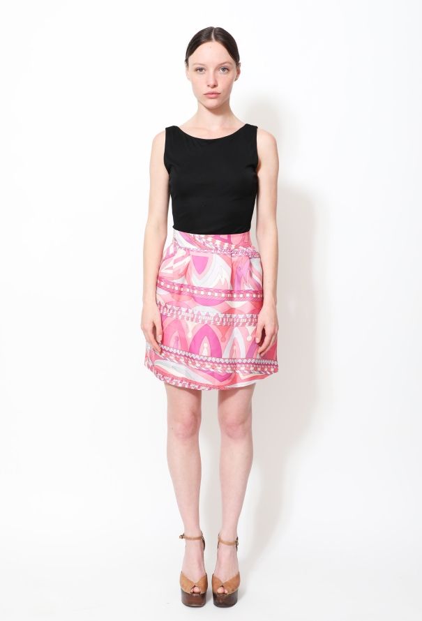 Emilio Pucci Resort 2012 Graphic Crêpe Tulip Dress - 1