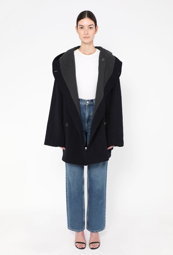 Romeo Gigli '90s Oversized Hooded Coat - 3