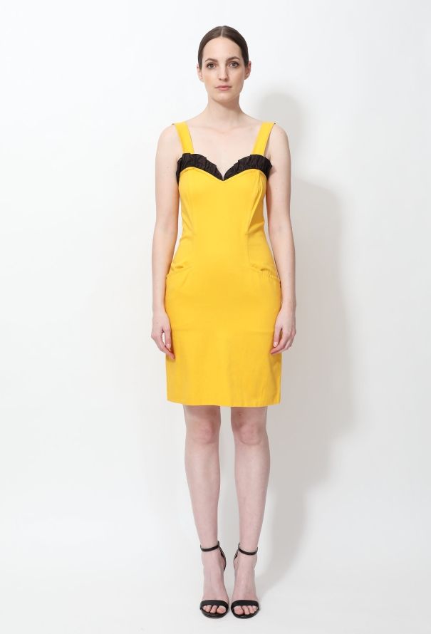 Saint Laurent Vintage Ruffled Dress - 1