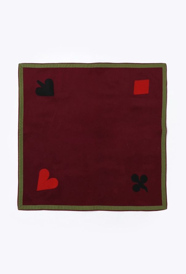 Hermès '70s Felted Playing Cards Mat - 1