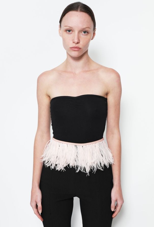 Altuzarra F/W 2020 Ostrich Feather Belt - 1
