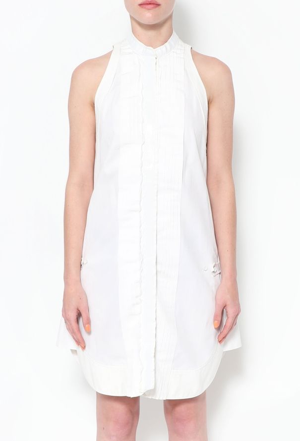 Balenciaga S/S 2007 Cotton Tuxedo Dress - 3