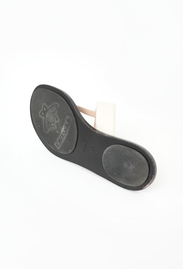 Gucci Leather 'GG' Thong Sandals - 6