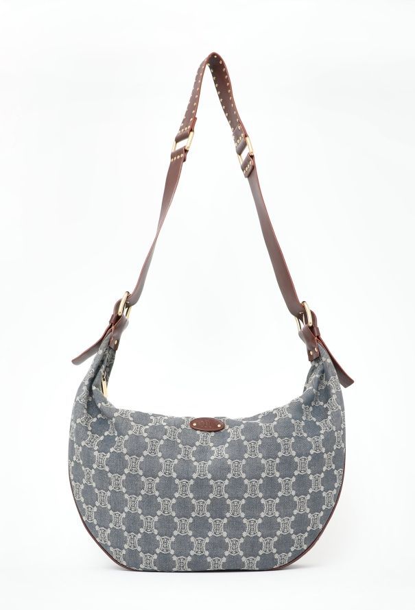 Céline Denim Triomphe Crossbody Bag - 1