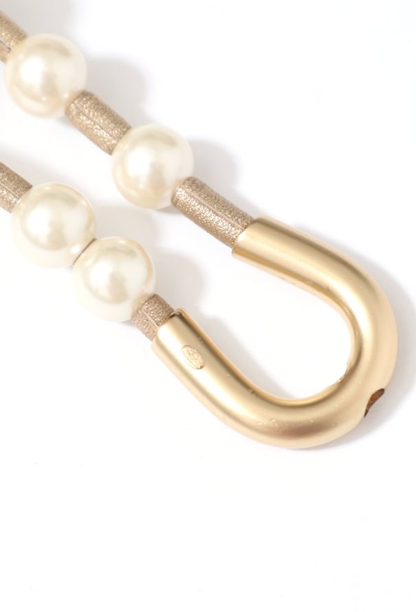 Chanel Resort 2001 Fantasy Pearl Metallic Cord Belt - 4