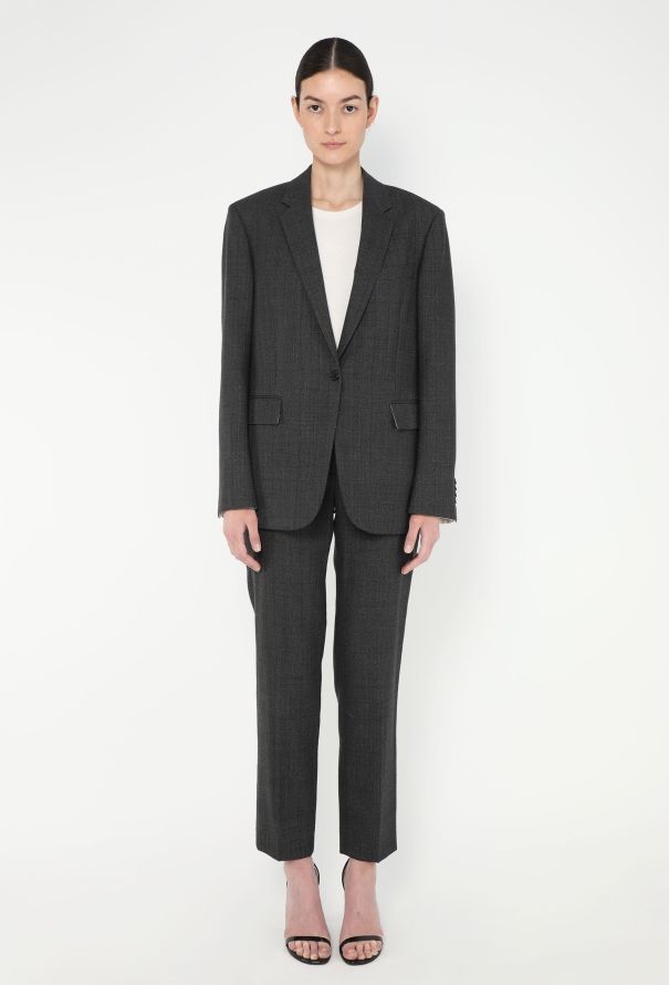 Calvin Klein F/W 2017 Pinstripe Checkered Suit - 1