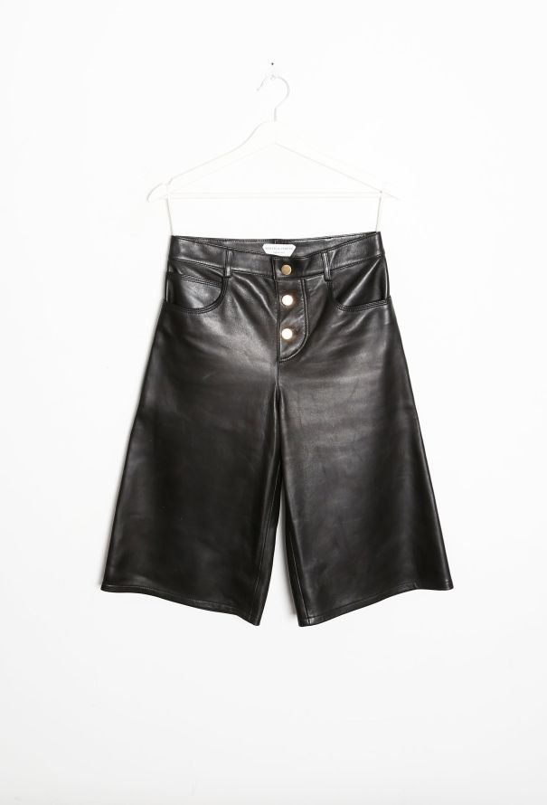 Bottega Veneta S/S 2020 Lambskin Leather Shorts - 8