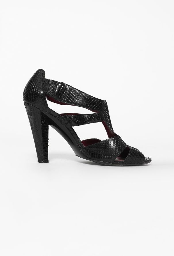 Balenciaga Python Cut-Out Sandals - 2