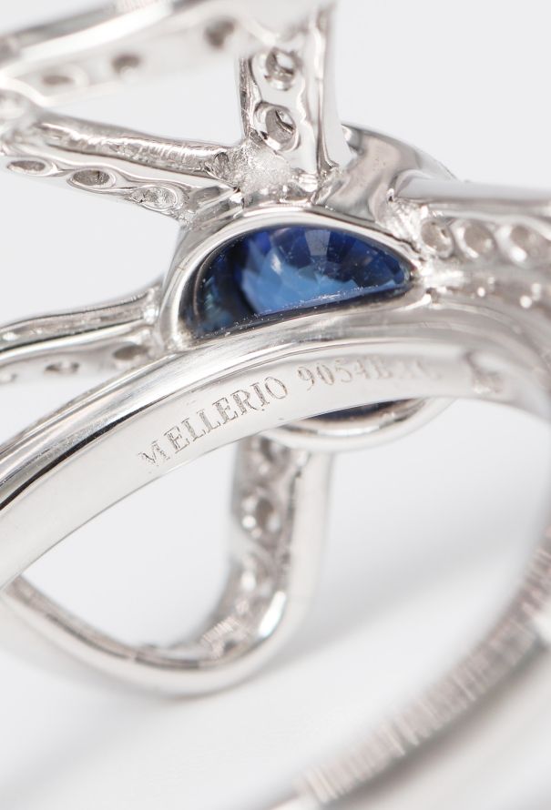 Mellerio 18k Gold, Diamond & Sapphire Marie Antoinette Ring - 6