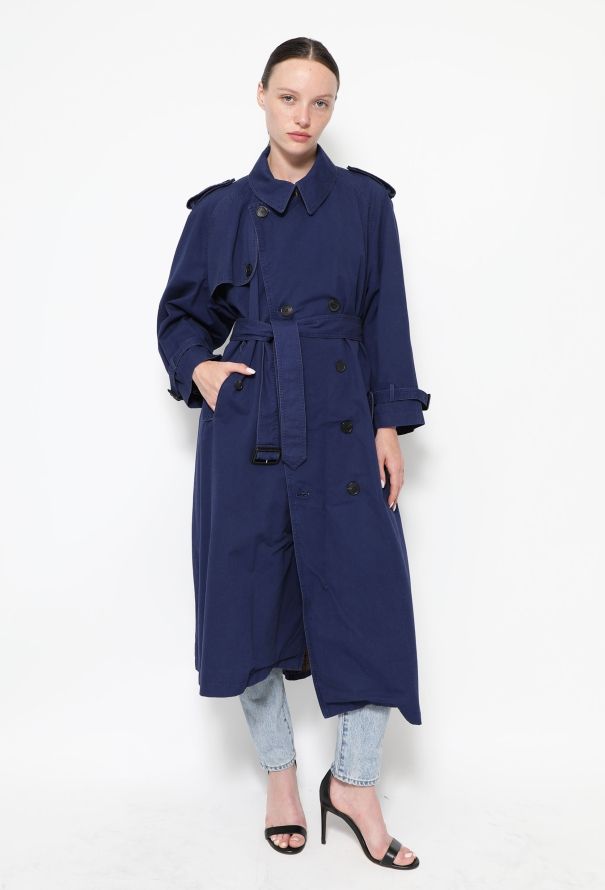 Balenciaga 2018 Belted Trench Coat - 4