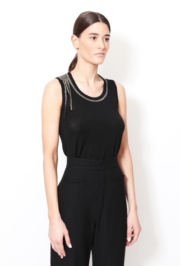 Chloé Vintage Beaded Knit Top - 4