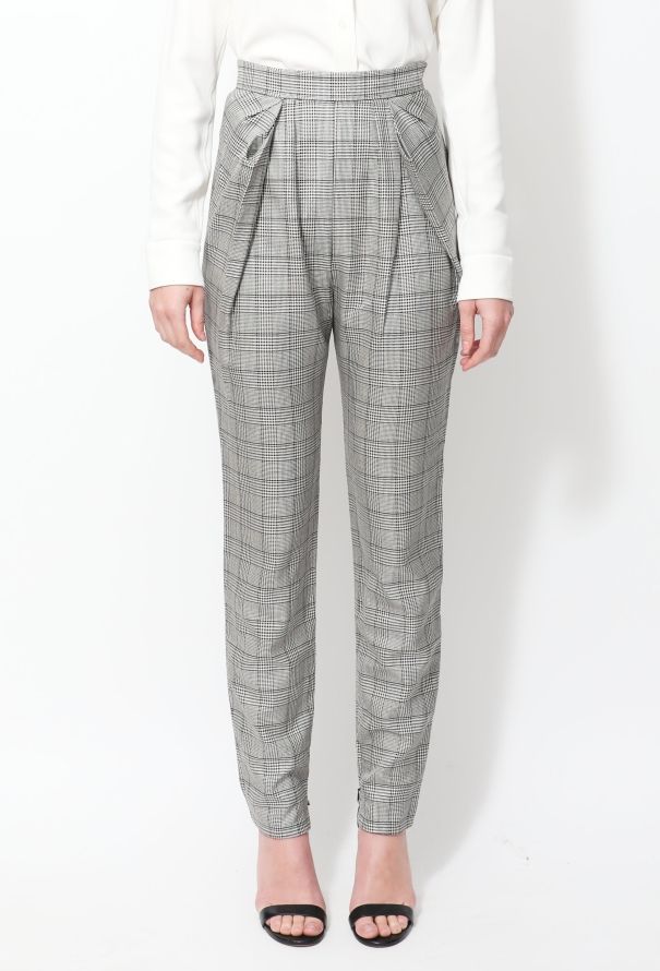 Balenciaga 2009 Checkered Tapered Trousers - 2