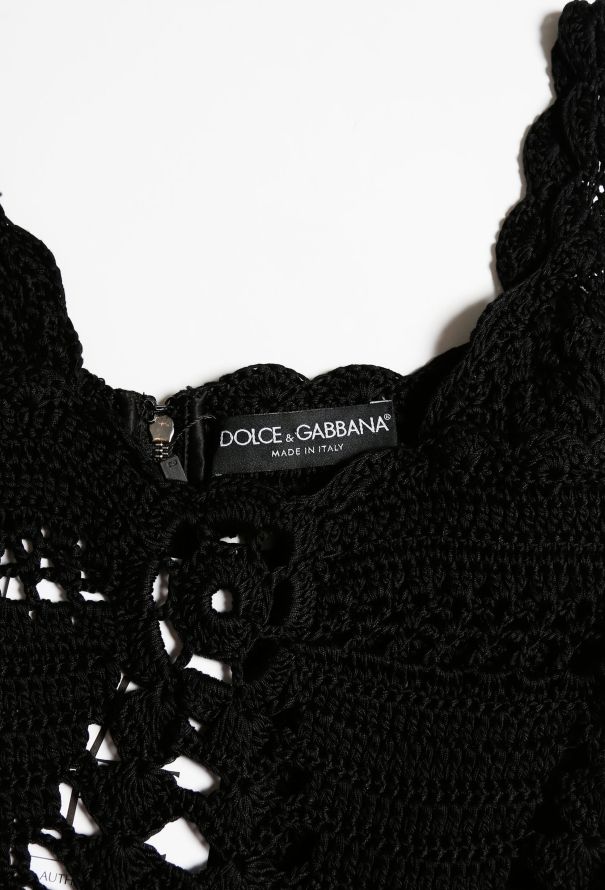 Dolce & Gabbana Scalloped Crochet Dress - 4